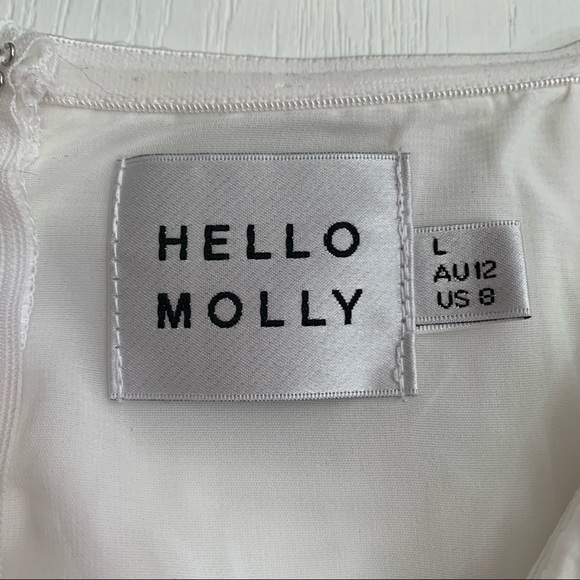 Hello Molly Proper Credit Romper - White - Picture 8 of 11